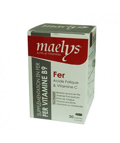 Maelys fer vitamine b9 30 gelules